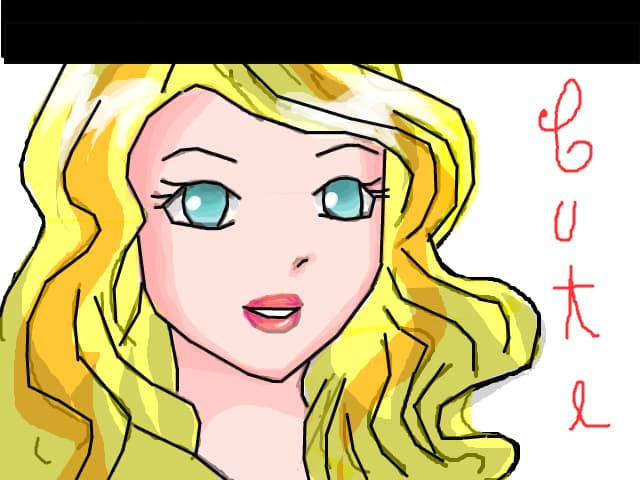 o fata blonda^^