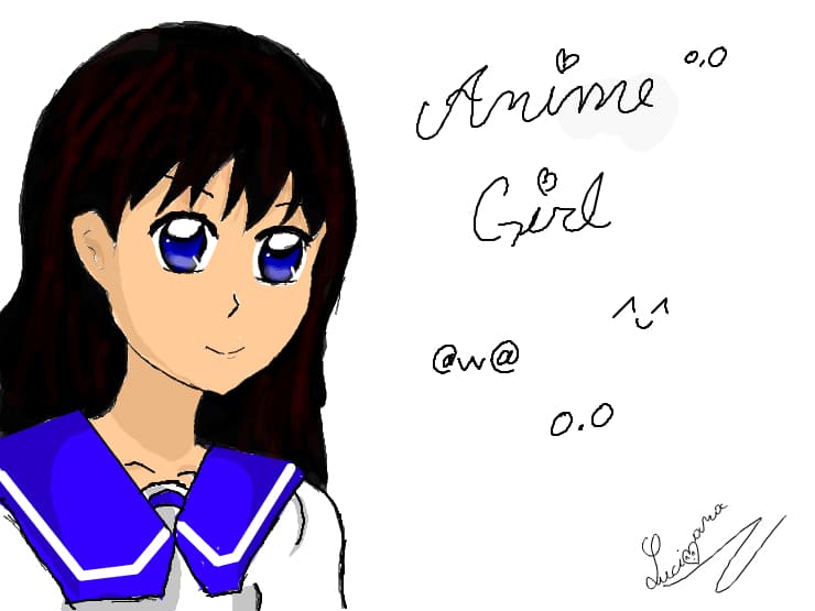 anime girl din imaginatie