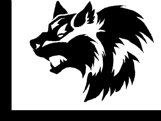 aggresive wolf