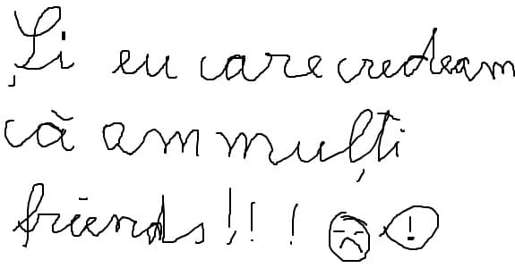 credeam ca vre mai multa lume de 0 sa imi fie prietena ce sa zik cati prieteni mai am si eo(0)
