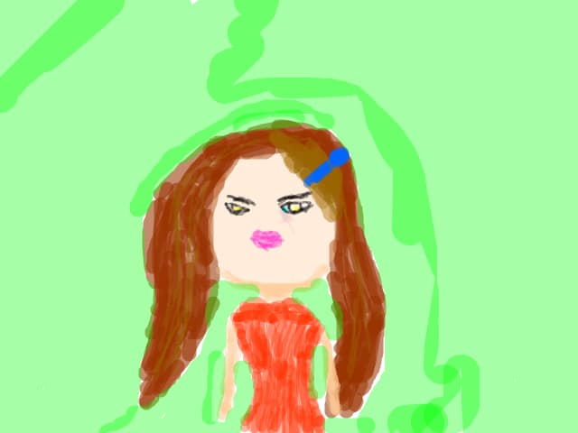 nu prea am avut rabdare din pacare totusi...ma voi chinui pana cand voi reusi sa o desenez pe lady g