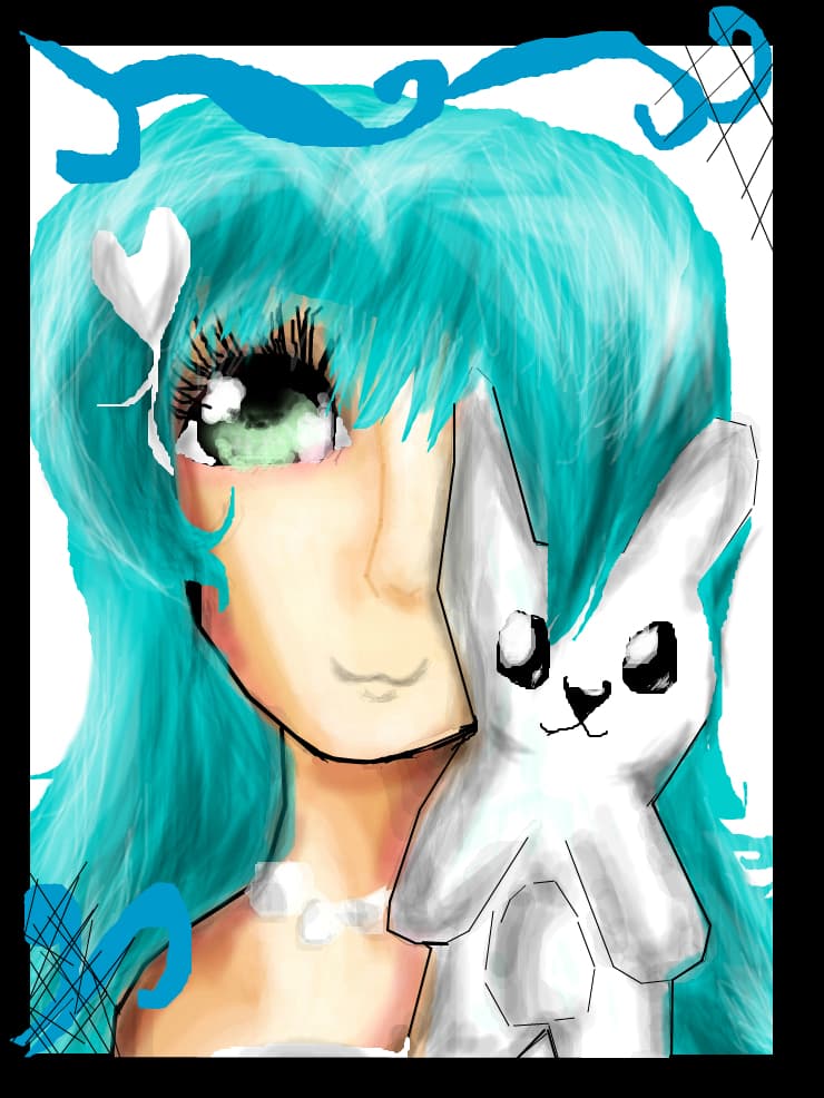 blue girl
