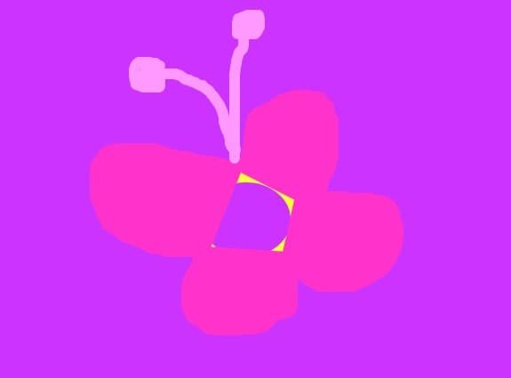 fluture in forma de floare