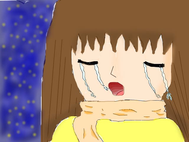 anime sad (very sad) girl