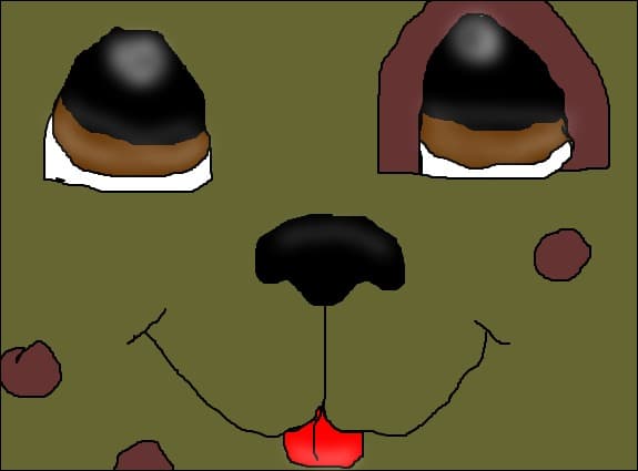 Cute hyena face