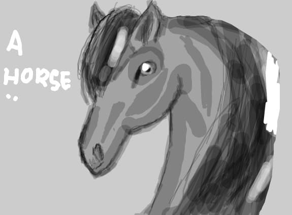 a horse...