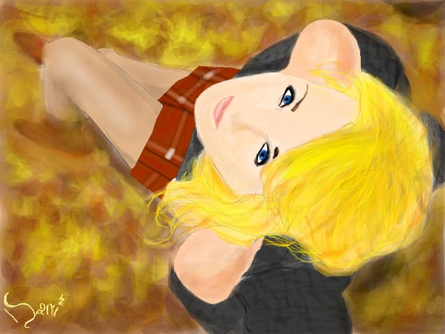 Autumn Girl....(Din colectia TOAMNA)...mare se vede terminat:D