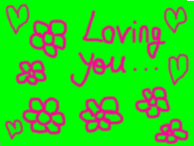 green pink