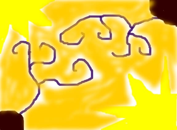 desen abstract-copaci