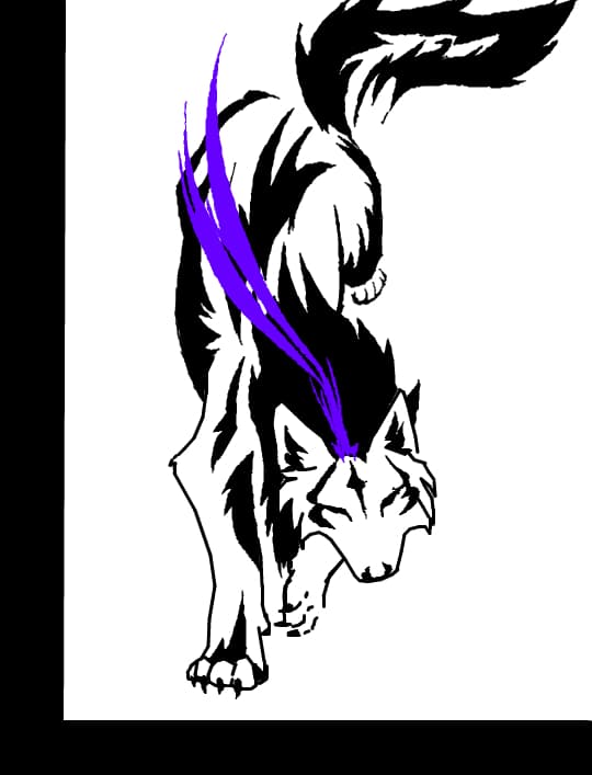 leaping wolf