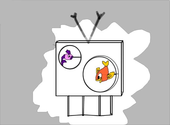 un fel de tv si acvariu