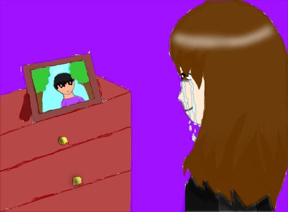 ANime sad girl