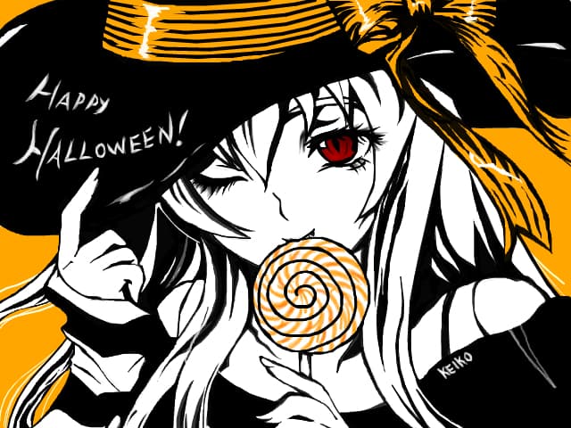 Happy Halloween >:)  e cam simplu...dar na xD Multumiri lui Ione-chan pentru poza :D