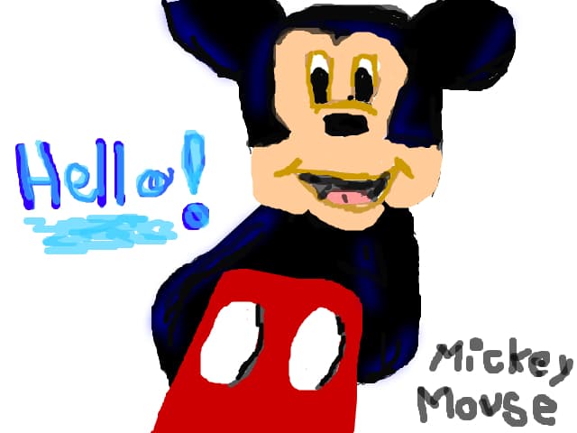 mICKEY mOUSE SAY hELLO
