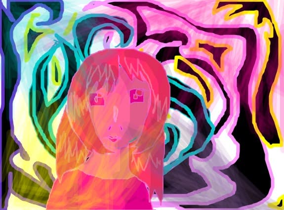 o fata multi colora