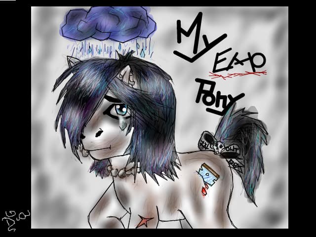 My emo pony :x [ Mare e gata :x ]