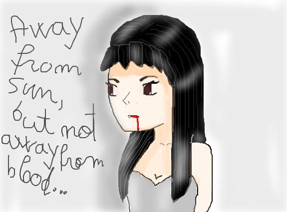 Away from sun, but not away from blood...