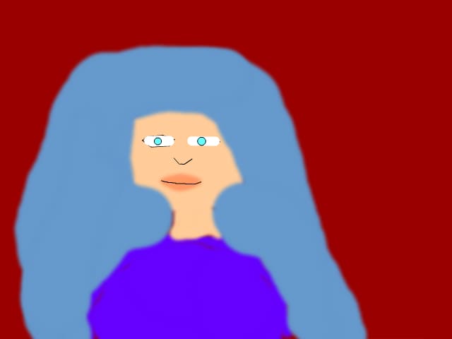 The blue girl