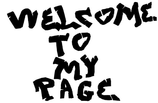 \'\'Welcome To My Page\'\'