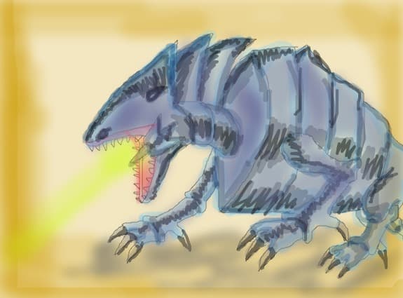 dragonul albastru cu ochii negrii