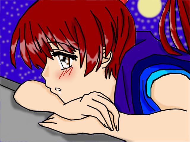 Sad...Because of you : ...    Never mind...