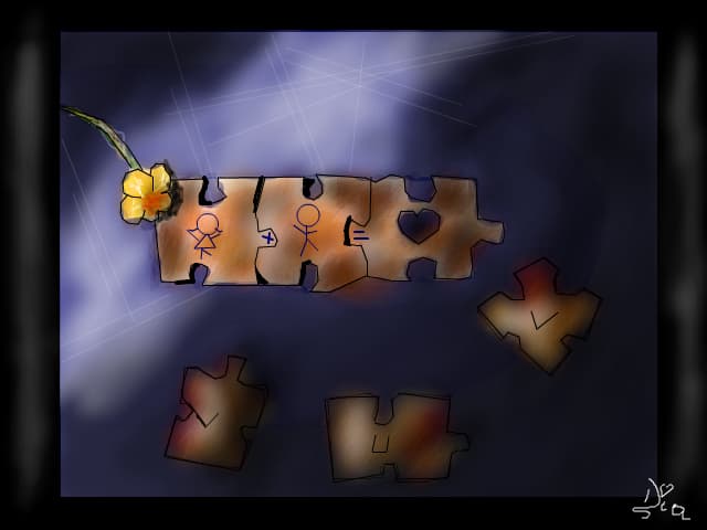 Love is a puzzle :x
