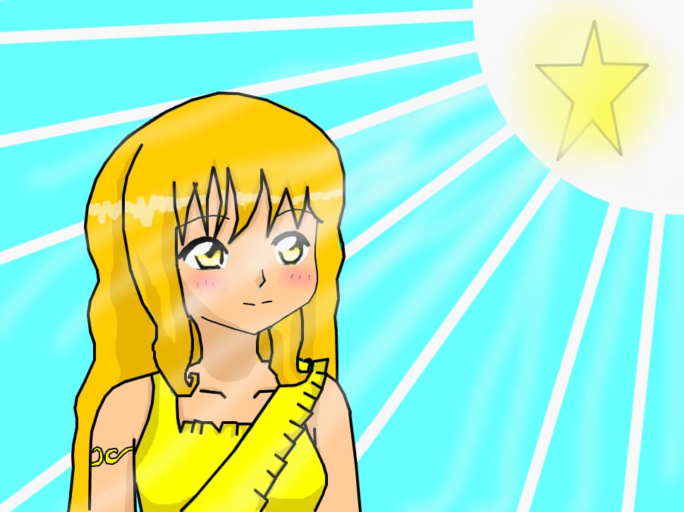 anime girl yellow