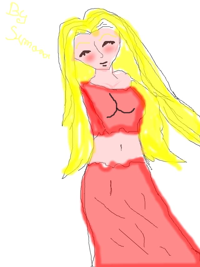 blonde anime girl