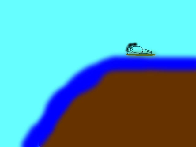 Fata care e la surf