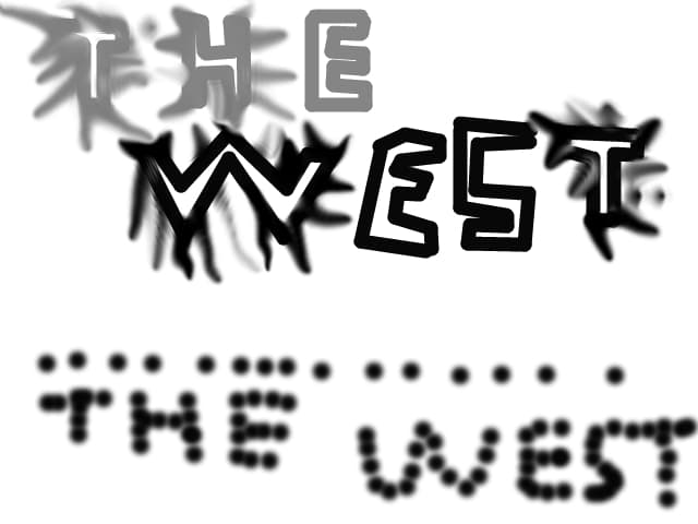 the west