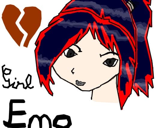 anime girl emo