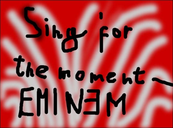 Sing for the moment - Eminem