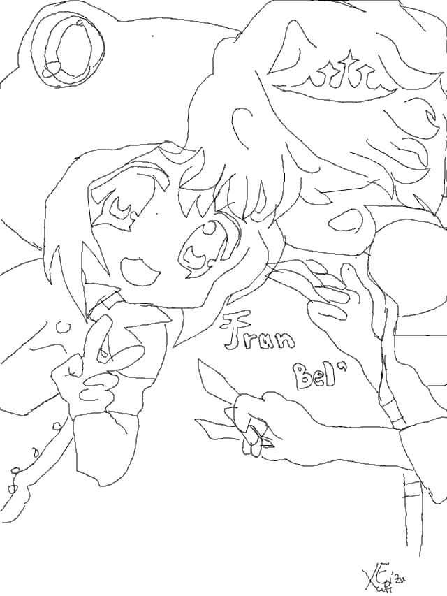 fran &amp;Bel..xD..schitza..pt mattrix ">.<