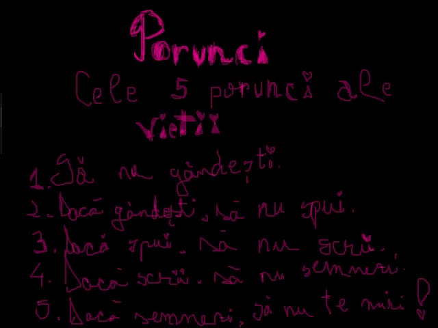 cele 5 porunci ale vietii