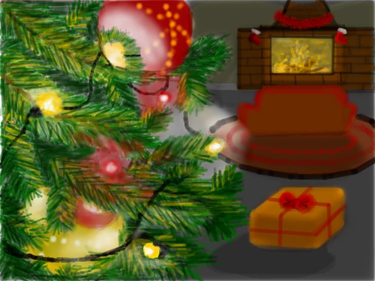 Christmas....nu e chiar reusit....dar am muncit la el....si sper sa se vada cat de cat...E pt toti