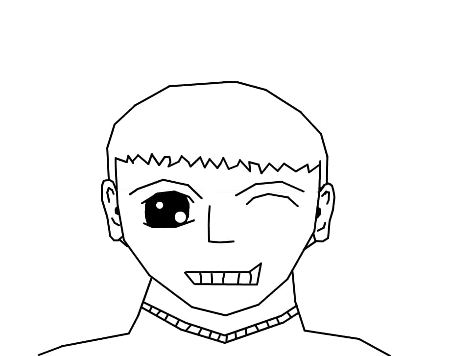 Schita anime boy