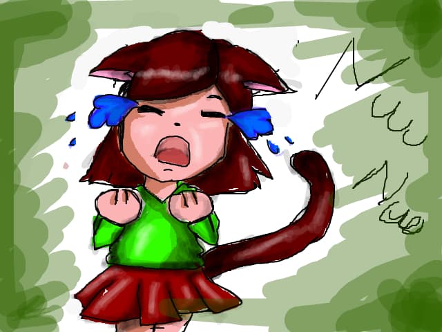 Sad neko