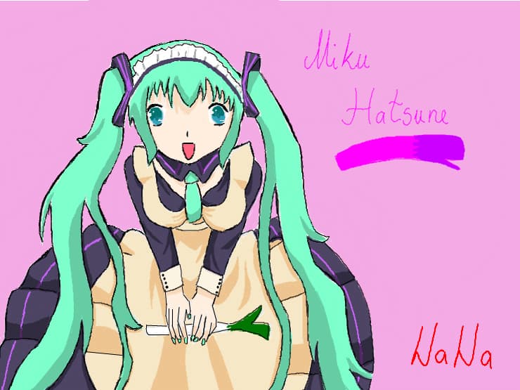 hatsune miku maid sau cel putib o tentativa :))
