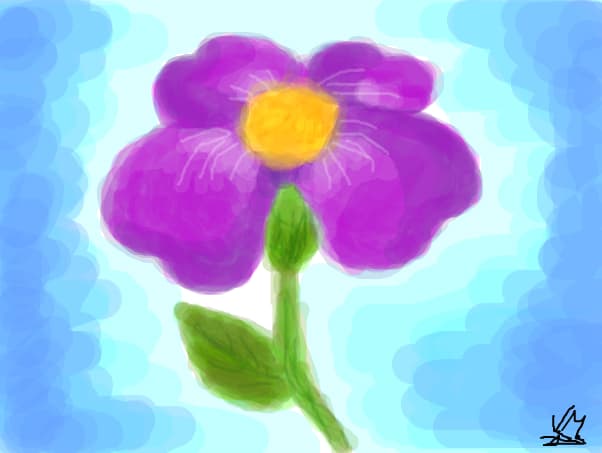 o floare :) scz e prima mea incercare la flori