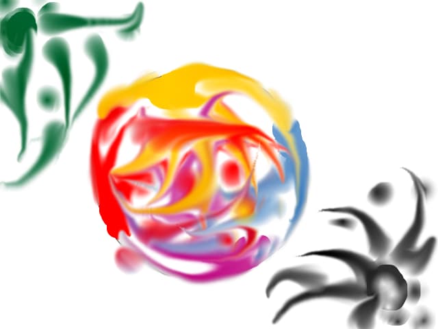 The move of the colors