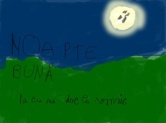 noapte buna ma duc la somnic