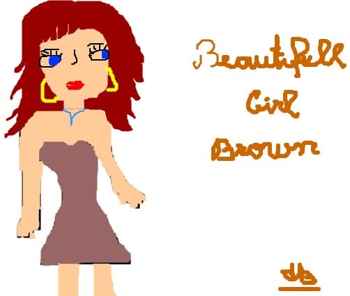 beautifull girl brown