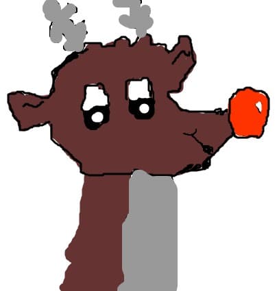 un ren  care se numeste rudolf