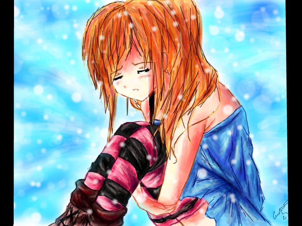 Anime girl crying.. revenire..