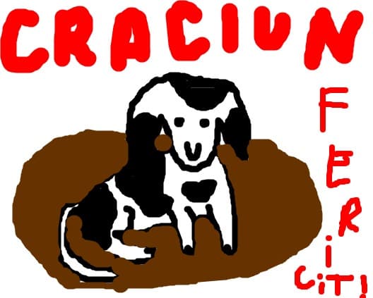 catelul va ureaza craciun fericit!