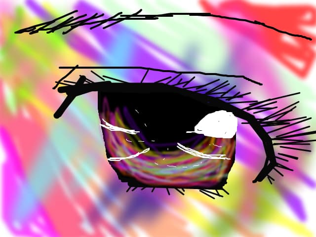 colored eye