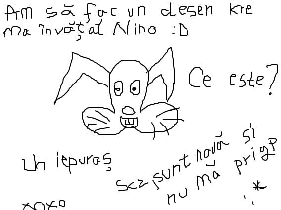 Desen care ma invatat Nino