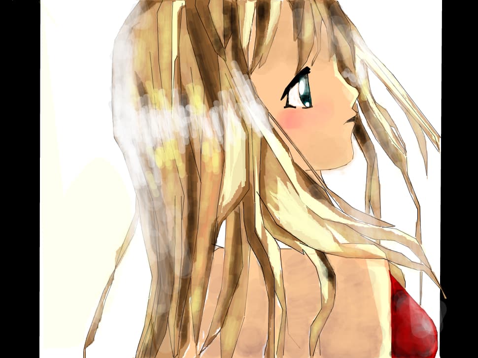 Anime girl Sad