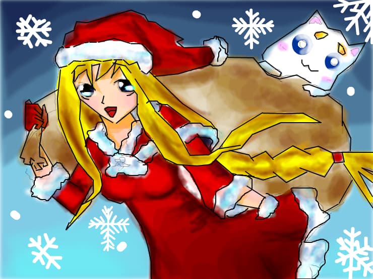 Anime Christmas Girl