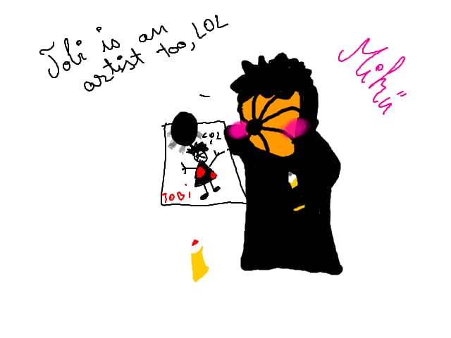 Tobi is an artist too, LOL:))